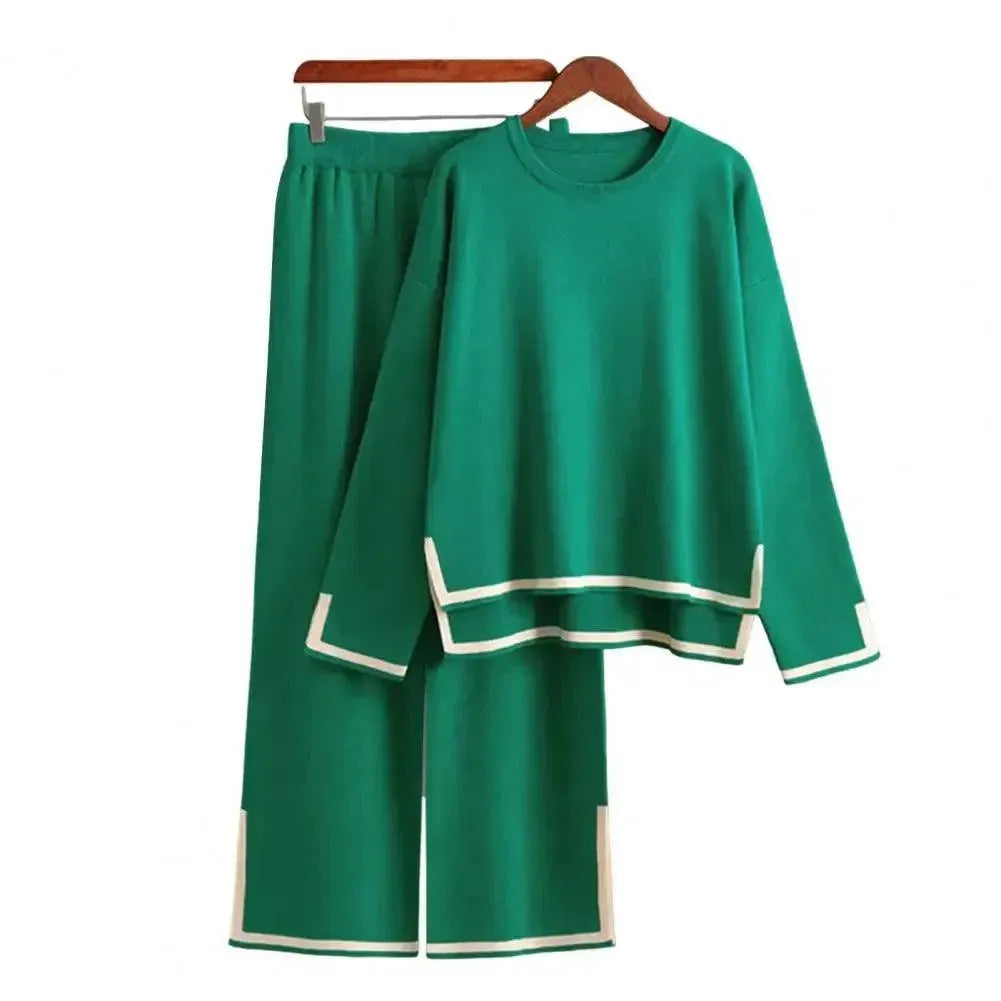 Cozy Women Colorblock Lounge Two-Piece Set - Colorblock Lounge Two-Piece Set - LeStyleParfait