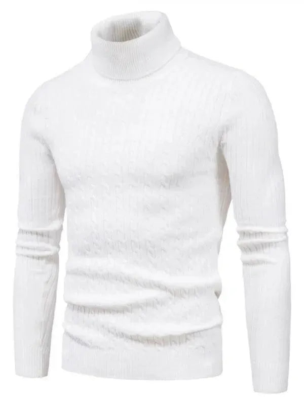 Cross-Border Slim Fit Turtleneck Men Sweater - Pullover Sweater - LeStyleParfait