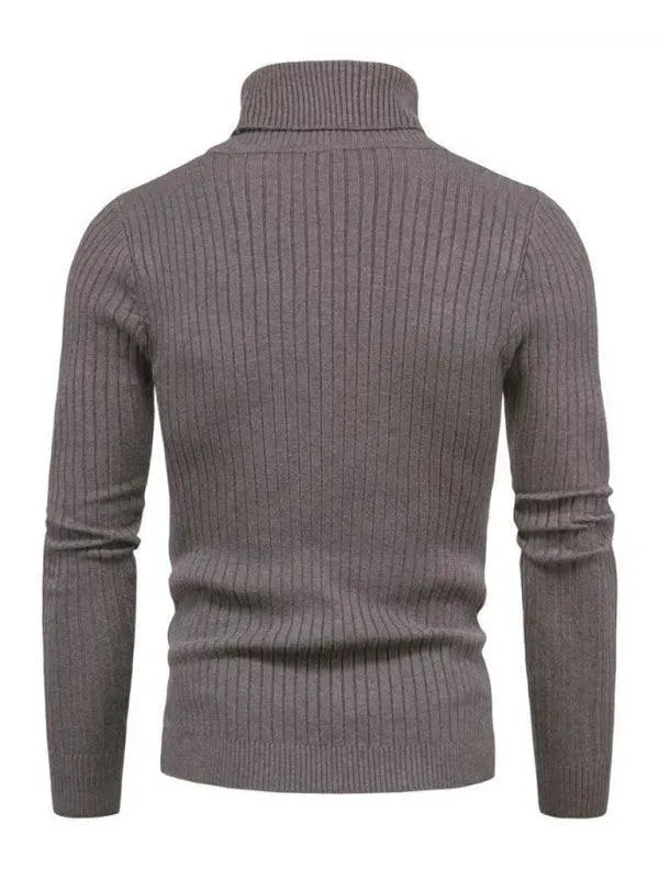 Cross-Border Slim Fit Turtleneck Men Sweater - Pullover Sweater - LeStyleParfait