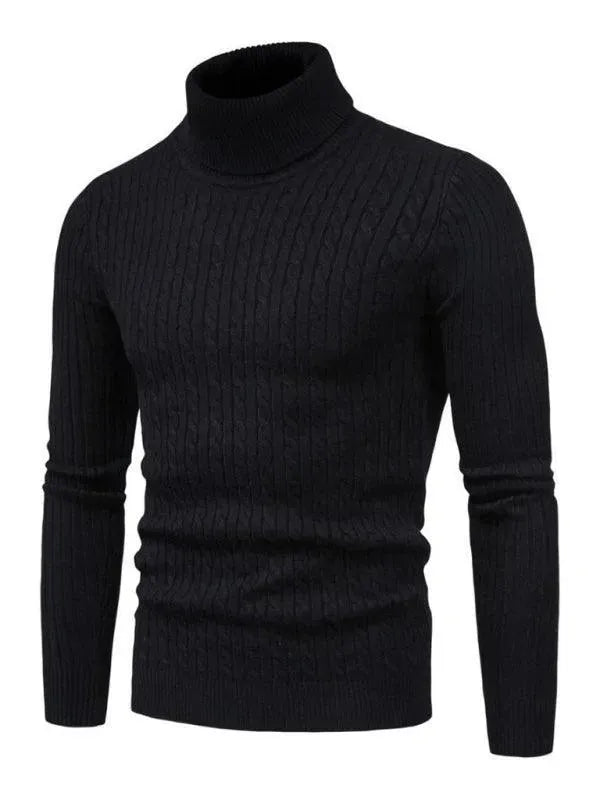 Cross-Border Slim Fit Turtleneck Men Sweater - Pullover Sweater - LeStyleParfait