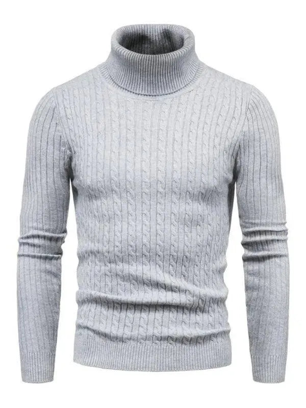 Cross-Border Slim Fit Turtleneck Men Sweater - Pullover Sweater - LeStyleParfait