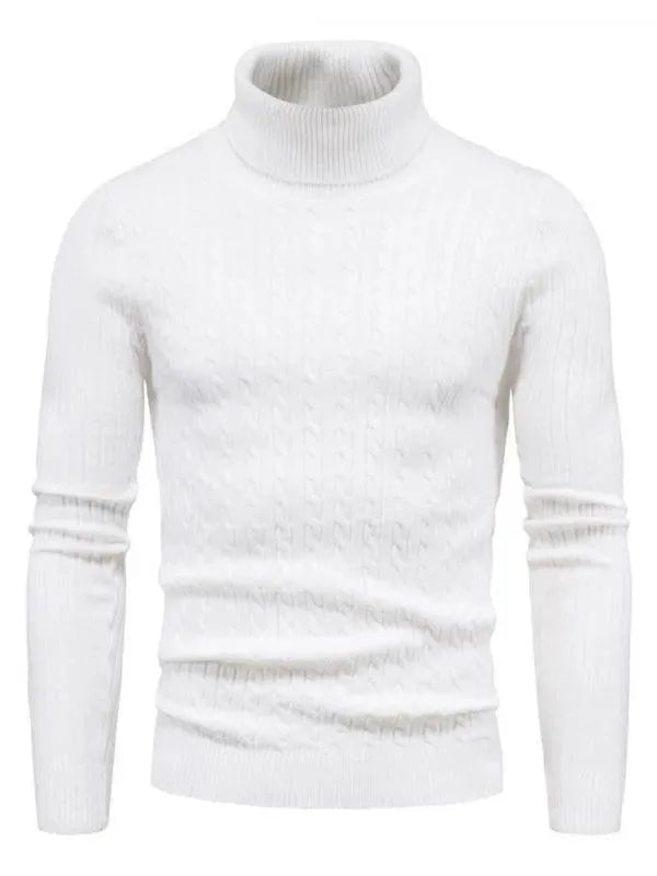 Cross-Border Slim Fit Turtleneck Men Sweater - Pullover Sweater - LeStyleParfait