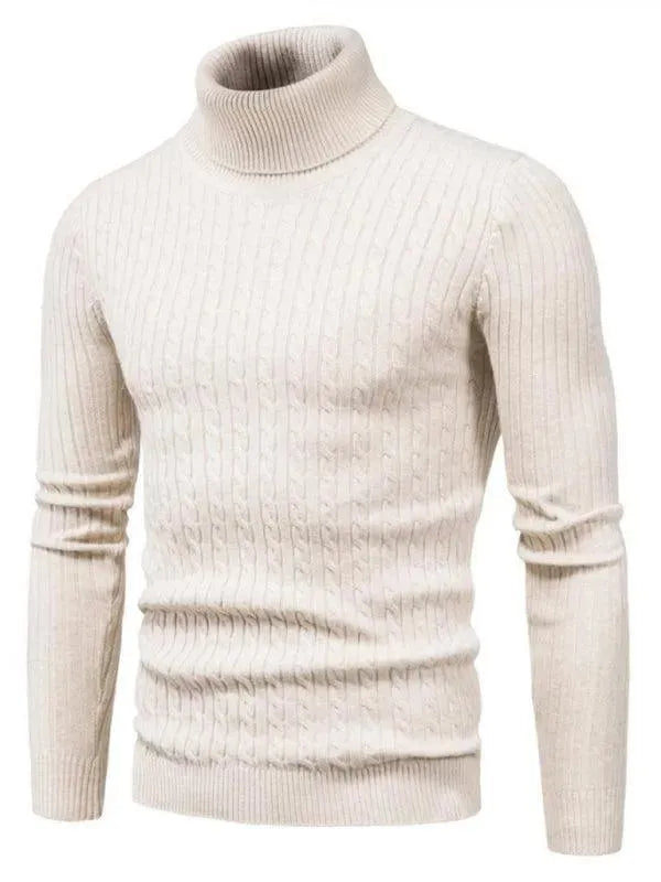Cross-Border Slim Fit Turtleneck Men Sweater - Pullover Sweater - LeStyleParfait