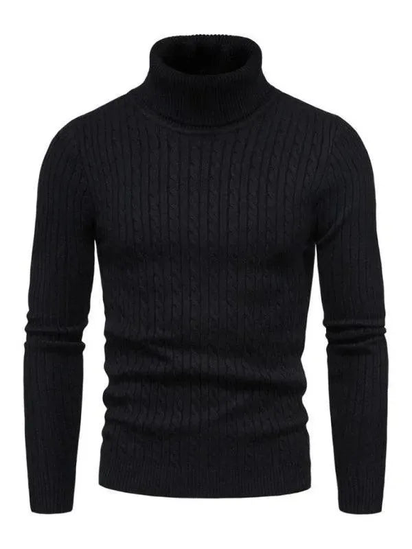 Cross-Border Slim Fit Turtleneck Men Sweater - Pullover Sweater - LeStyleParfait