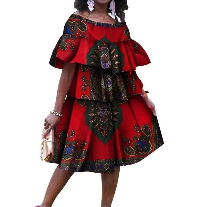 Dashiki Plus Size African Dress-LeStyleParfait