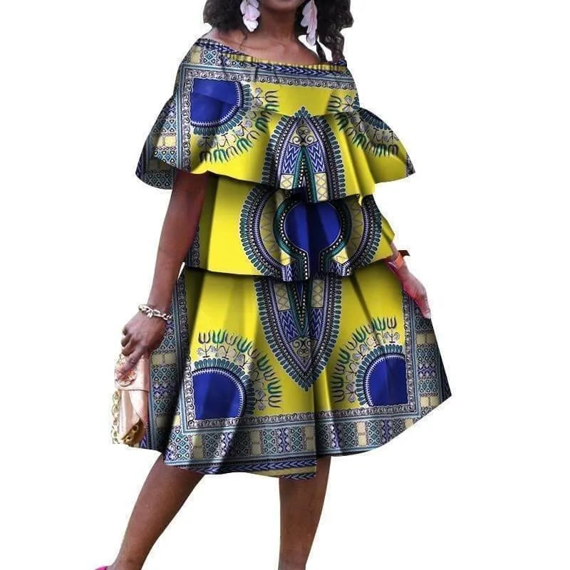 Dashiki Plus Size African Dress-LeStyleParfait