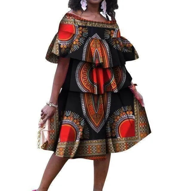 Dashiki Plus Size African Dress-LeStyleParfait