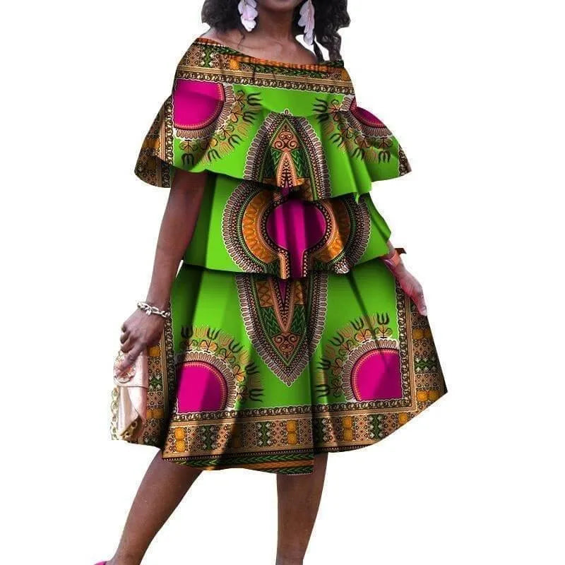 Dashiki Plus Size African Dress-LeStyleParfait