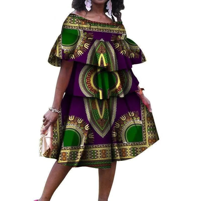 Dashiki Plus Size African Dress-LeStyleParfait