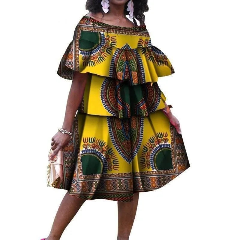 Dashiki Plus Size African Dress-LeStyleParfait