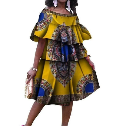 Dashiki Plus Size African Dress-LeStyleParfait