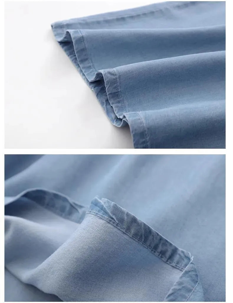 Denim Jeans Wide Leg Pants - Women Jeans - LeStyleParfait