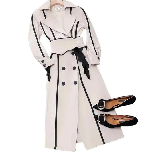 Double-Breasted Women's Trench Coat - Trench Coat - LeStyleParfait