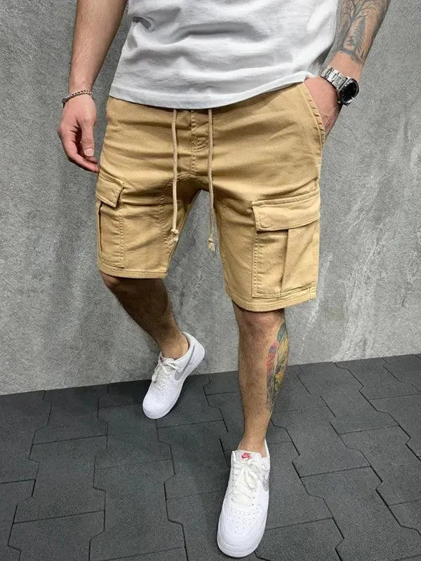 Drawstring Men Cargo Shorts - Men's Shorts | LeStyleParfait-Shorts