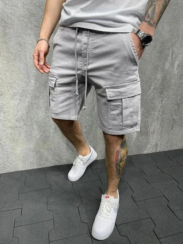 Drawstring Men Cargo Shorts - Men's Shorts | LeStyleParfait-Shorts