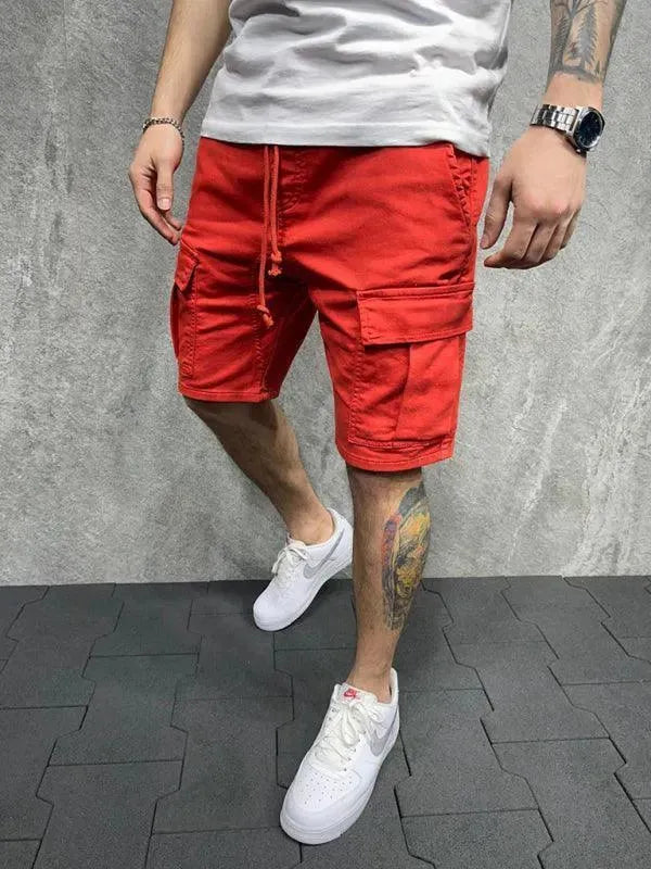 Drawstring Men Cargo Shorts - Men's Shorts | LeStyleParfait-Shorts
