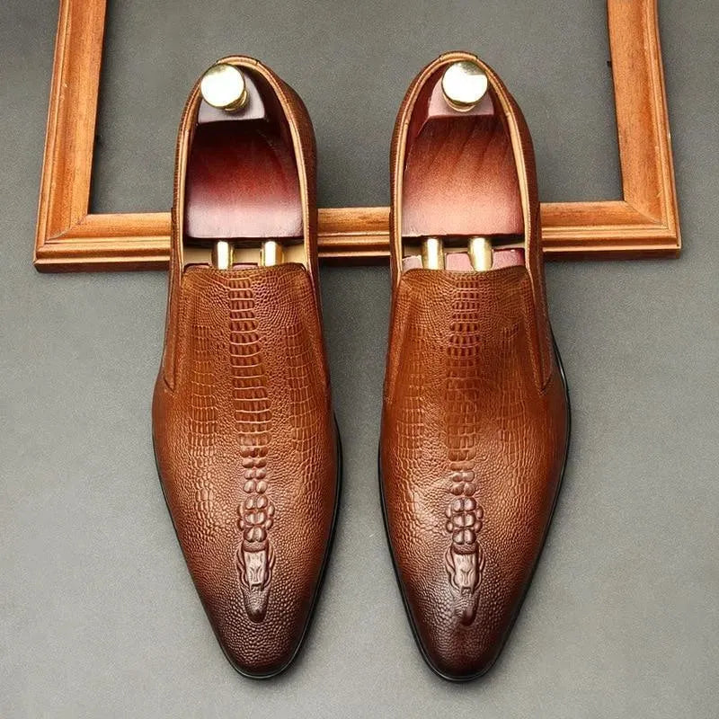 Dress Shoes - Lorenzo Leather Shoes - Dress Shoes - LeStyleParfait