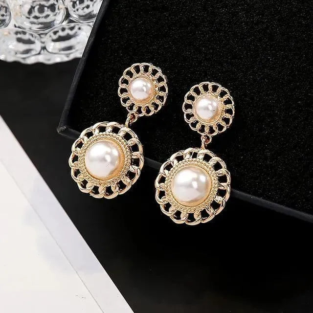 Drop Earrings Gold & Silver For Women - Earrings - LeStyleParfait