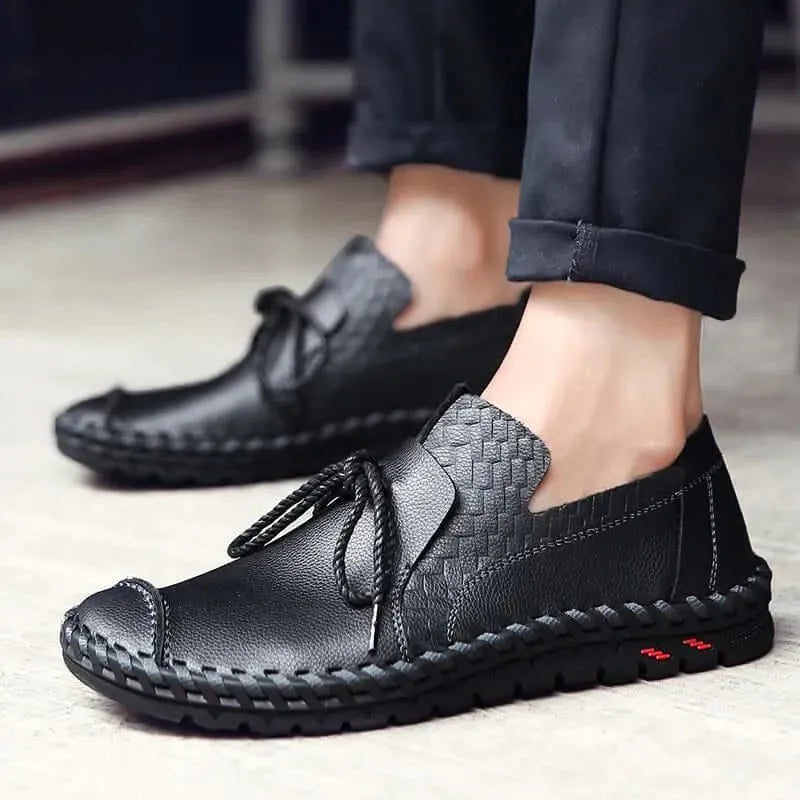 Edie - Slip-On Leather Loafers - Loafer Shoes - LeStyleParfait