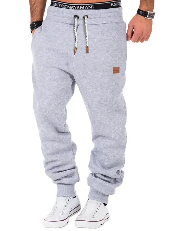 Elastic Waist Sports Men Sweatpants - Sweatpants - LeStyleParfait