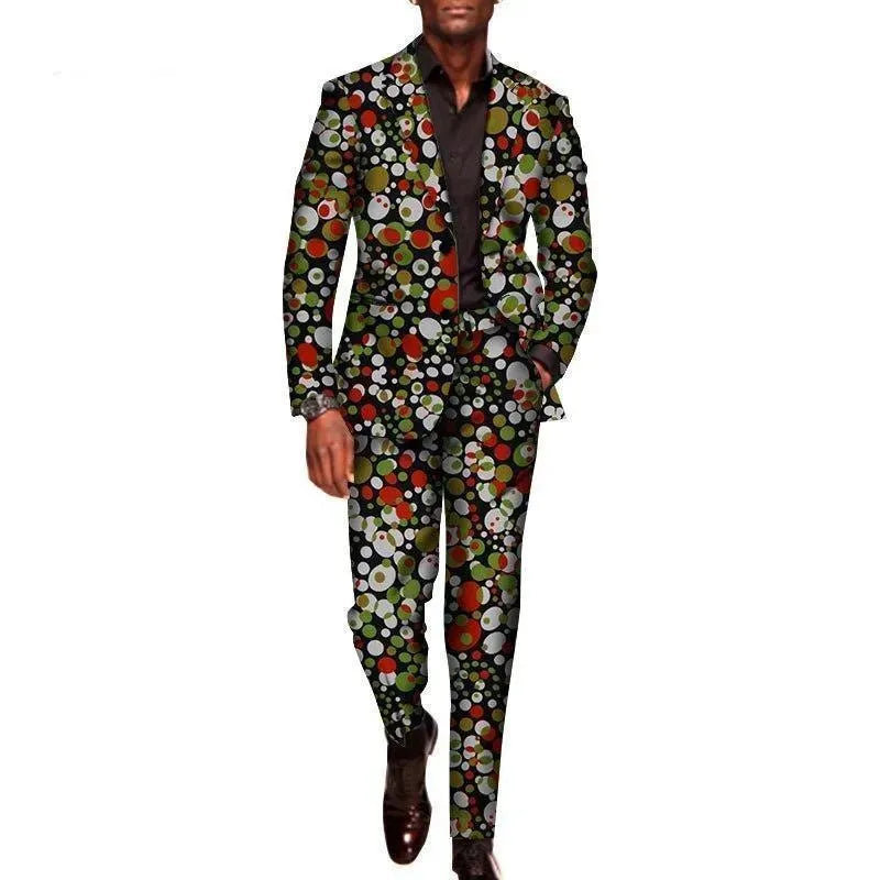 Elegant African Two Piece Suit - African Suit - LeStyleParfait