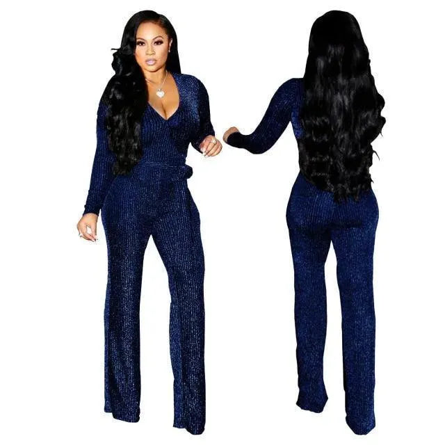 Elegant Glitter Sparkly Jumpsuits For Women - Jumpsuit - LeStyleParfait