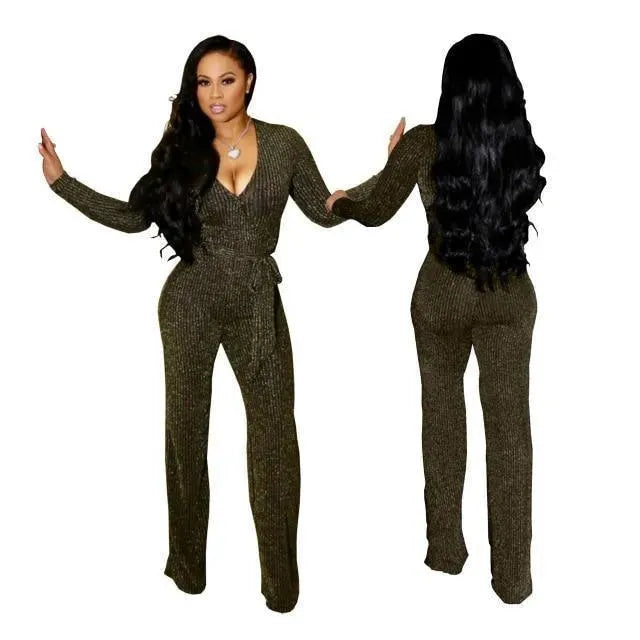 Elegant Glitter Sparkly Jumpsuits For Women - Jumpsuit - LeStyleParfait