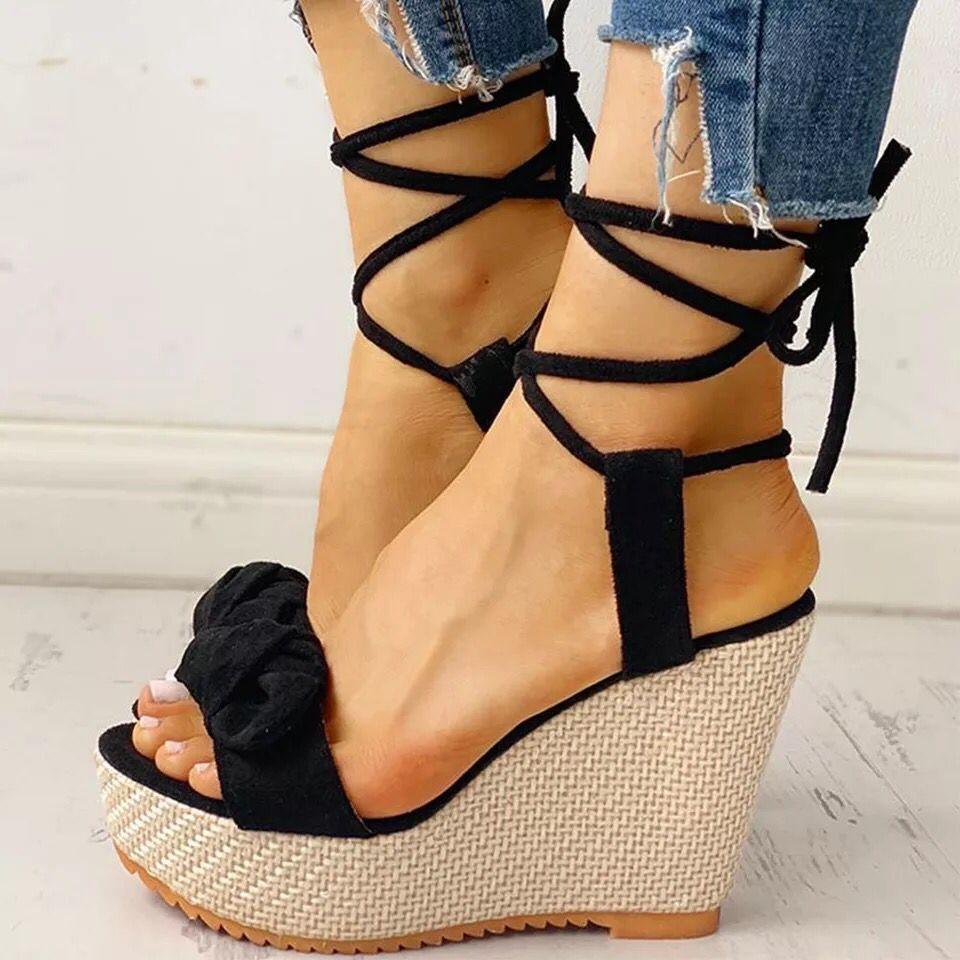 Elegant Strap Wedge Sandals - Wedge Shoes - LeStyleParfait