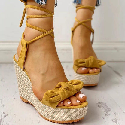 Elegant Strap Wedge Sandals - Wedge Shoes - LeStyleParfait