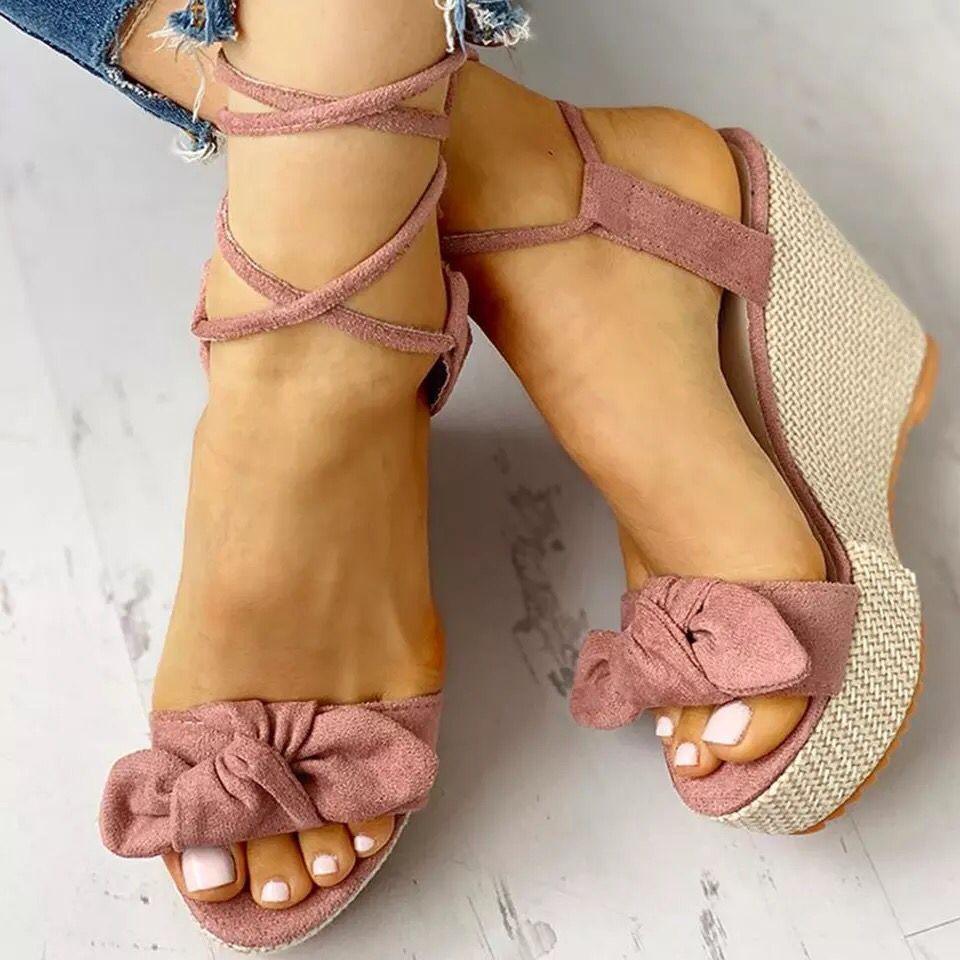 Elegant Strap Wedge Sandals - Wedge Shoes - LeStyleParfait