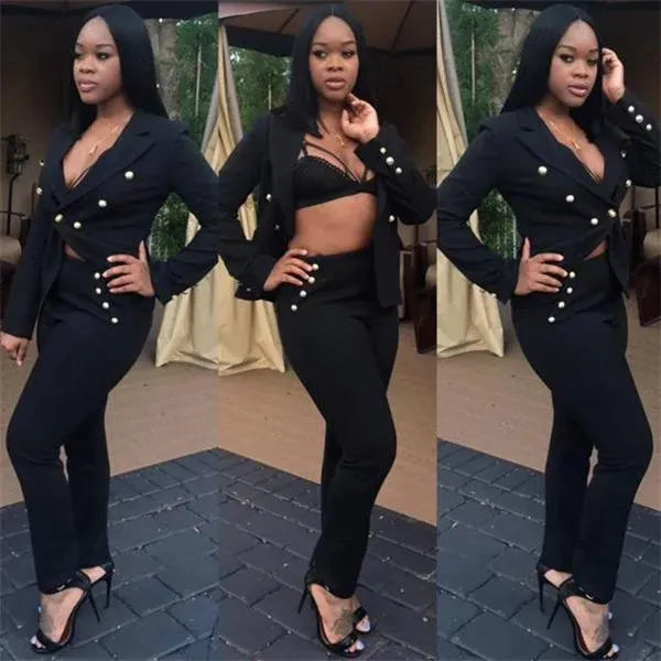 Elegant Two Piece Women Pantsuit - Pantsuit - LeStyleParfait