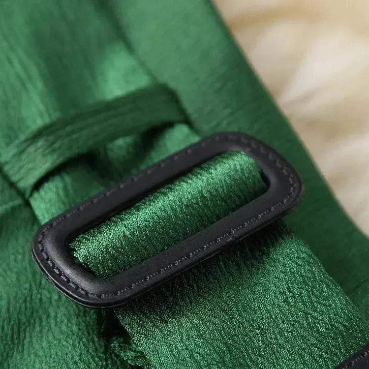 Elegant Women Floral Satin Two-Piece Skirt Set - Floral Skirt Set - LeStyleParfait