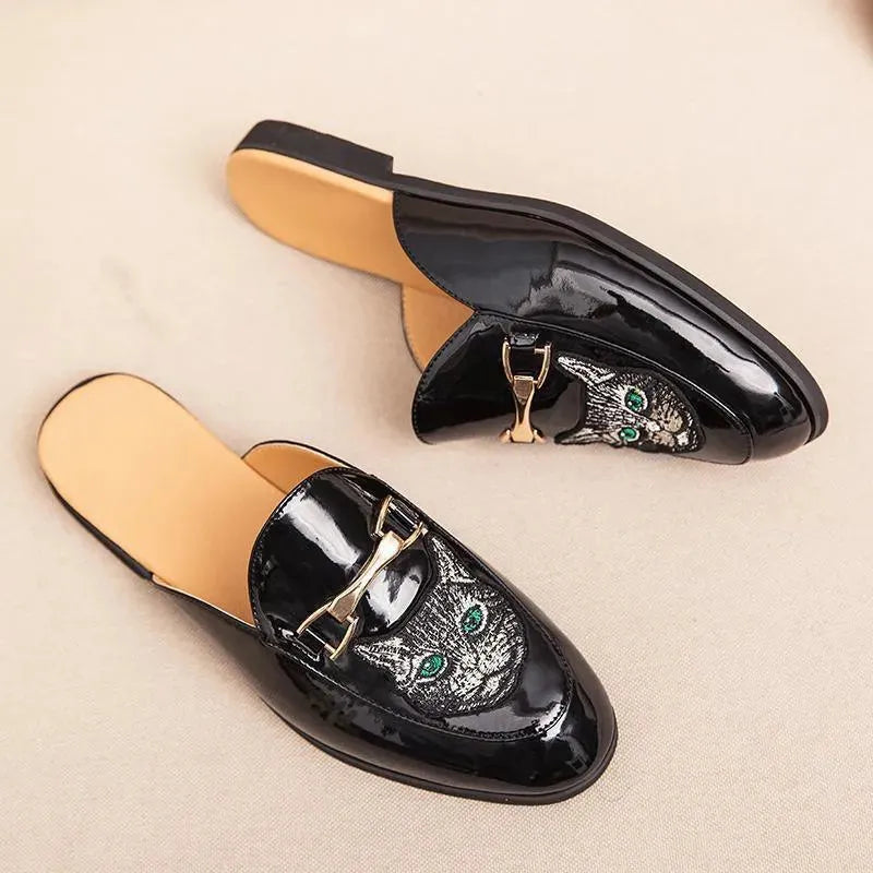 Embroidered Slip On Shoes Sandals - Sandals - LeStyleParfait