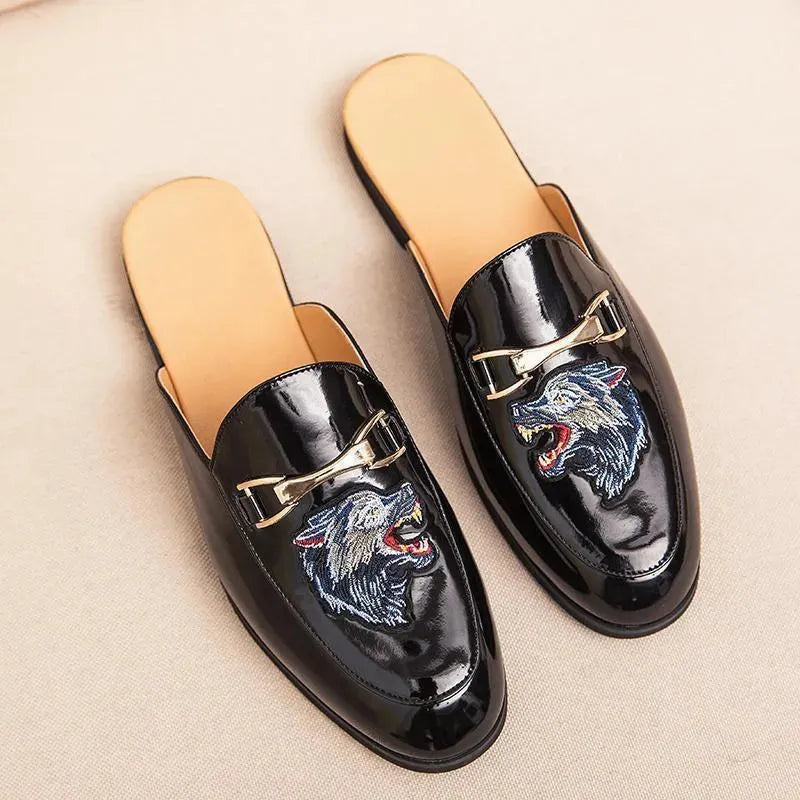 Embroidered Slip On Shoes Sandals - Sandals - LeStyleParfait