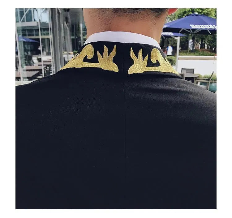 Embroidery Prom Suit For Men - Tuxedo Suit - LeStyleParfait