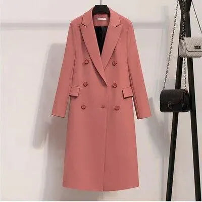 Fashion Double-Breasted Women Overcoat - Overcoat - LeStyleParfait