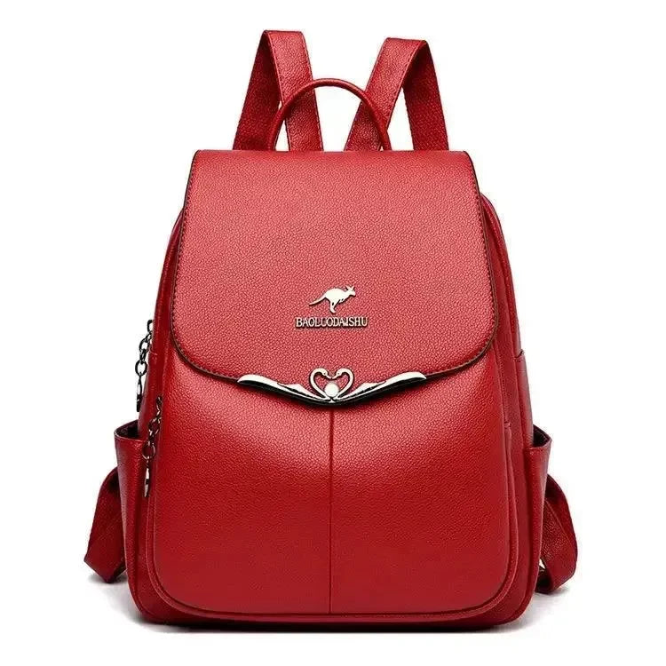 Fashion Leather Women's School Backpack - Backpack - LeStyleParfait