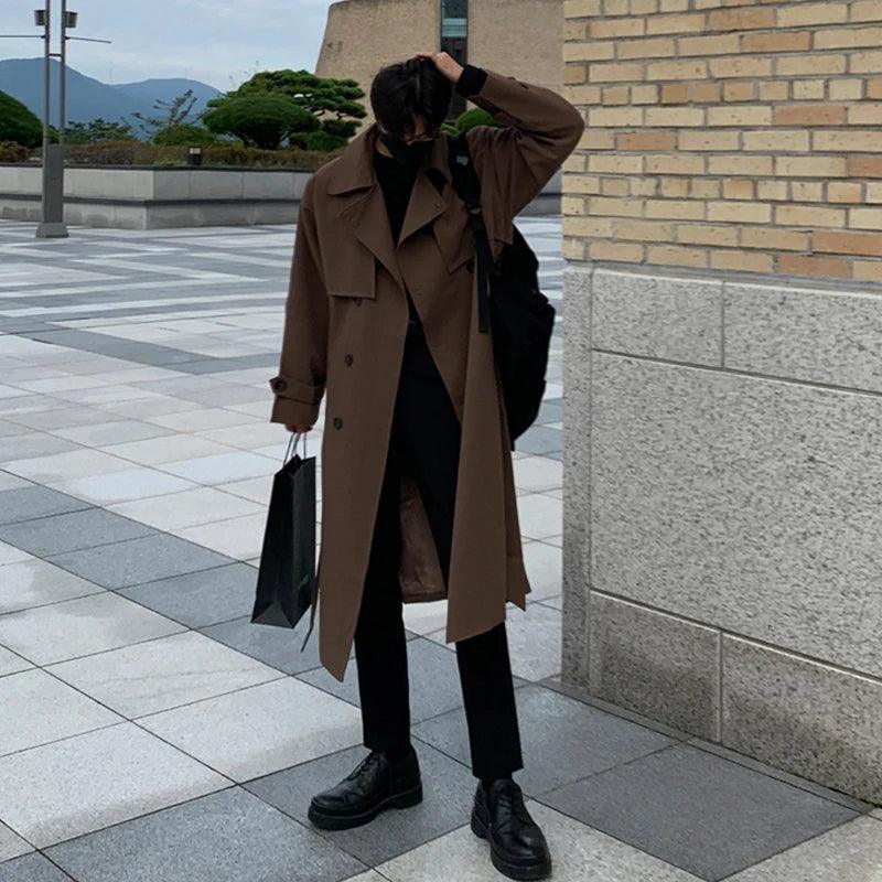 Fashion Long Men's Trench Overcoat - Overcoat - LeStyleParfait