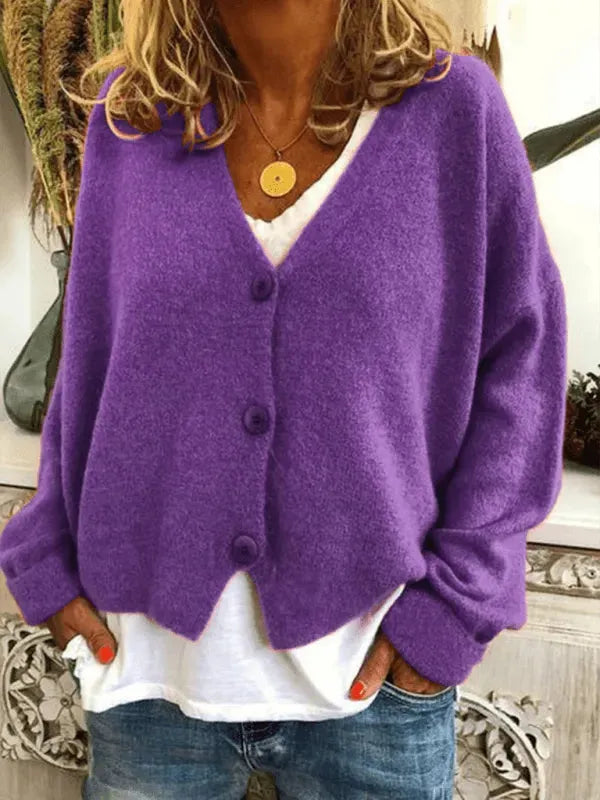 Fashion Loose Women Cardigan Sweater - Cardigan Sweater - LeStyleParfait