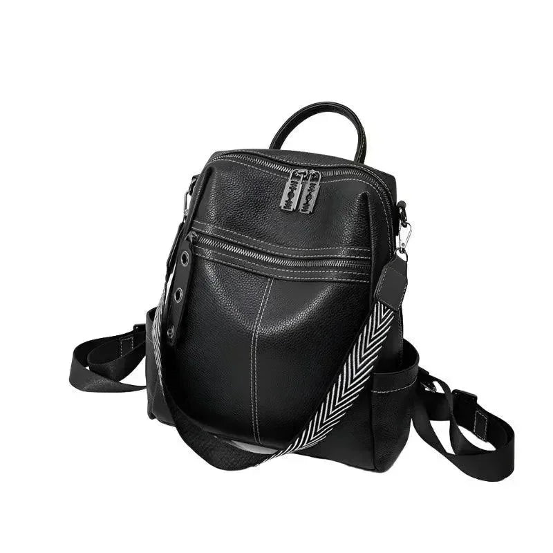 Fashion PU Leather Large School Backpack - Backpack - LeStyleParfait