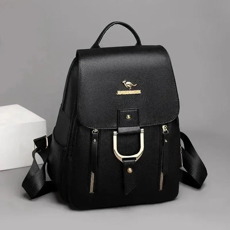 Fashion Retro PU Leather Women's Backpack - Backpack - LeStyleParfait