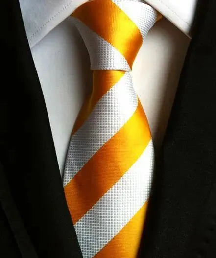 Fashion Striped Silk Neckties For Men - Necktie | LeStyleParfait-Necktie