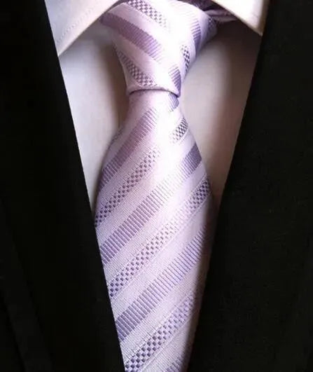 Fashion Striped Silk Neckties For Men - Necktie | LeStyleParfait-Necktie