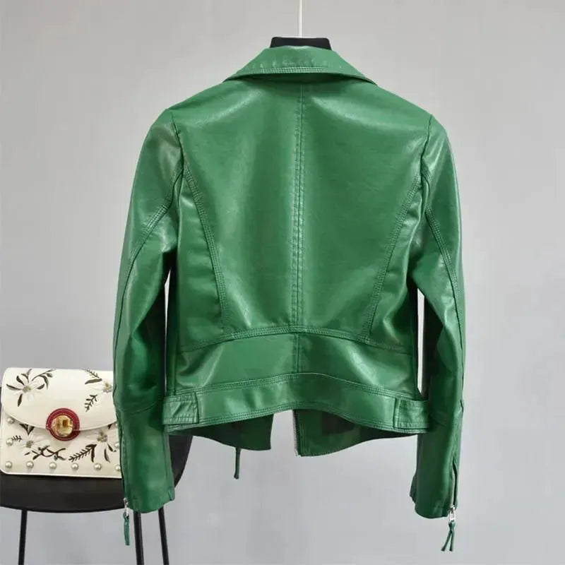 Fiona Biker Leather Jackets - Leather Jacket - LeStyleParfait