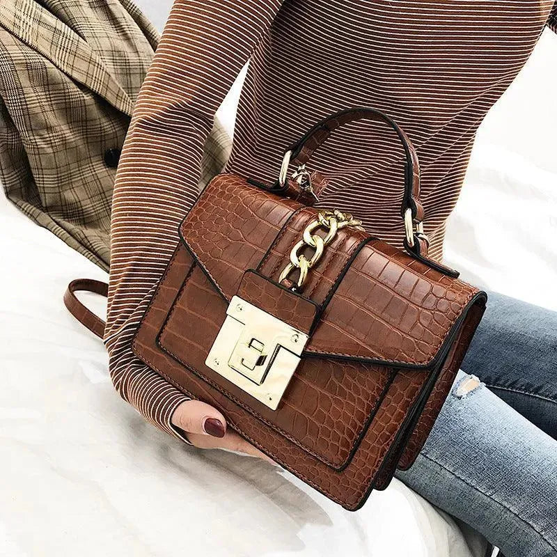 Flap Leather Handbag - Handbag - LeStyleParfait