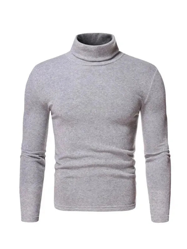 Fleece Pullover Turtleneck Men Sweater - Pullover Sweater - LeStyleParfait