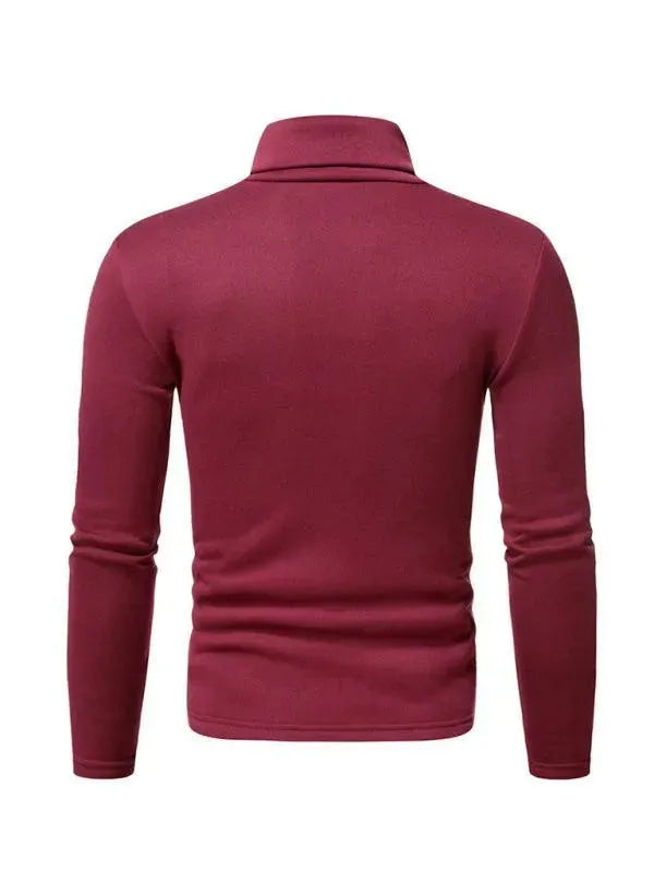 Fleece Pullover Turtleneck Men Sweater - Pullover Sweater - LeStyleParfait