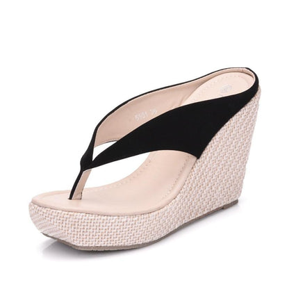 Flip Flops Beach Sandals - Wedge Shoes - LeStyleParfait