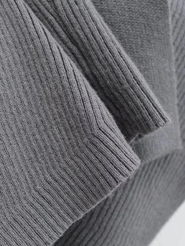 LeStyleParfait Women's Sweaters Casual Cardigan Plain-Solid V-Neck Long Sleeves-Cardigan Sweater