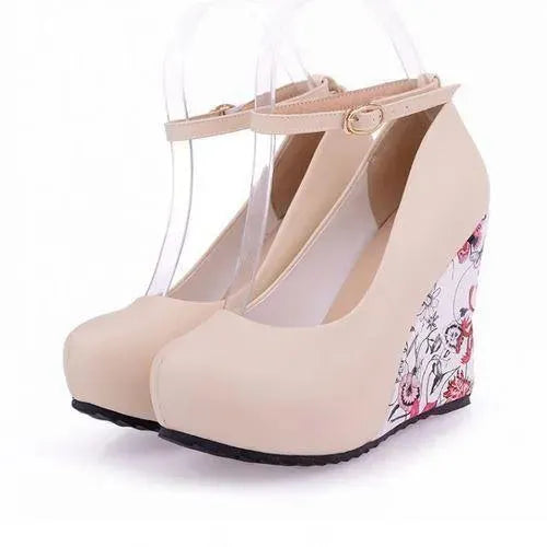 Floral Wedge Shoes - Wedge Shoes - LeStyleParfait